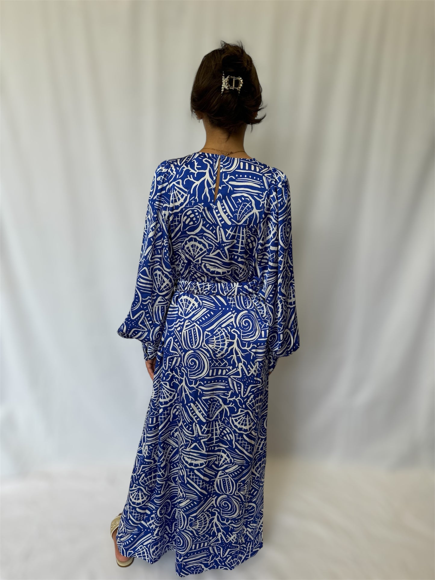 Long printed dress