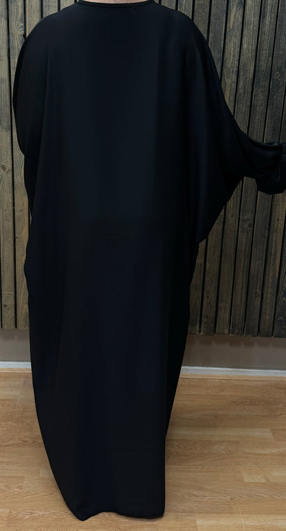 Abaya dress with butterfly sleeve