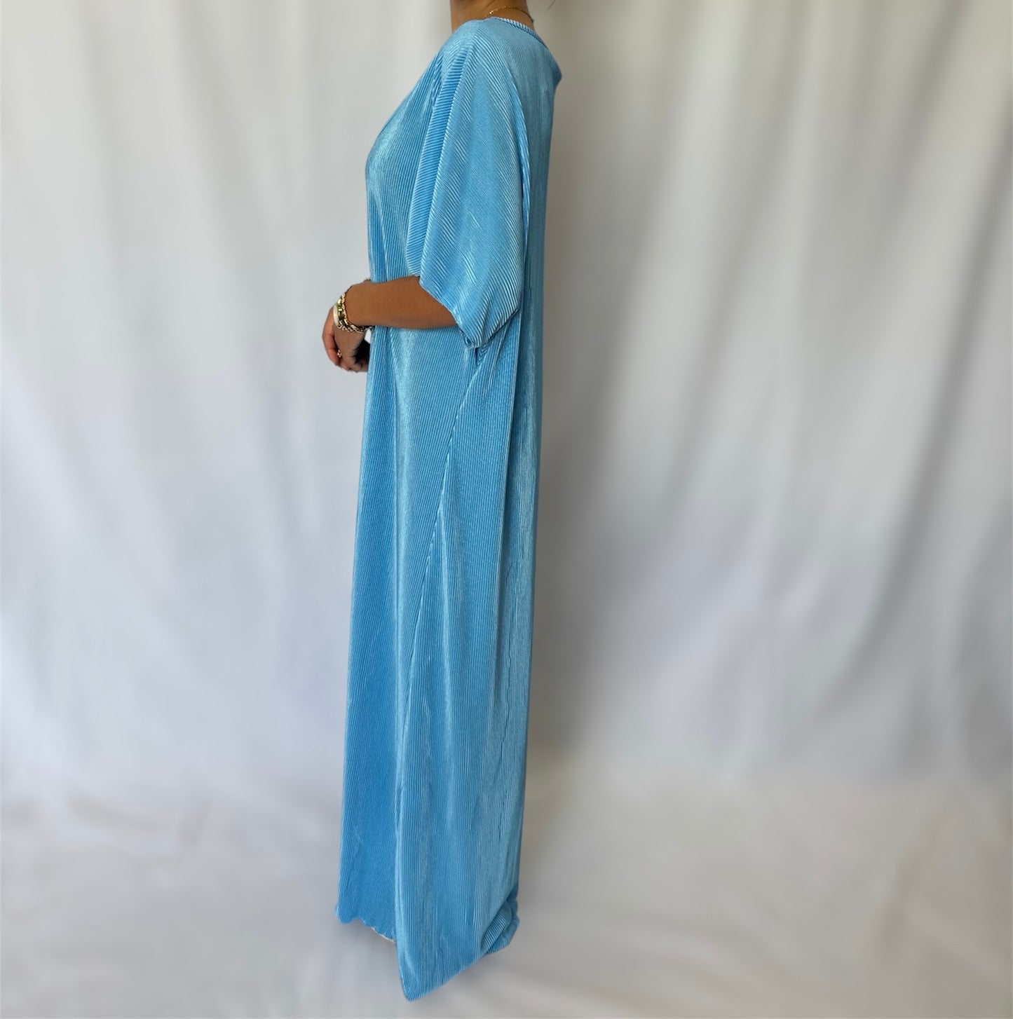 Long flowy dress with v neck