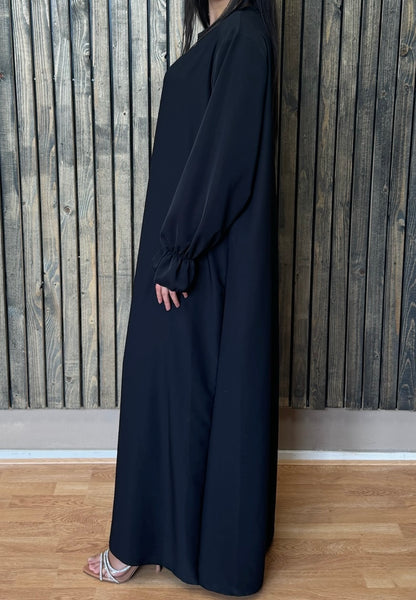 Abaya dress with ruffle sleeve