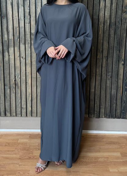 Abaya dress with butterfly sleeve