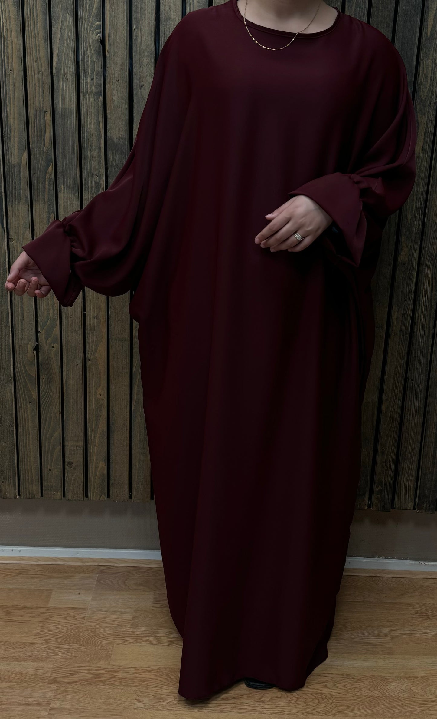 Abaya dress with butterfly sleeve