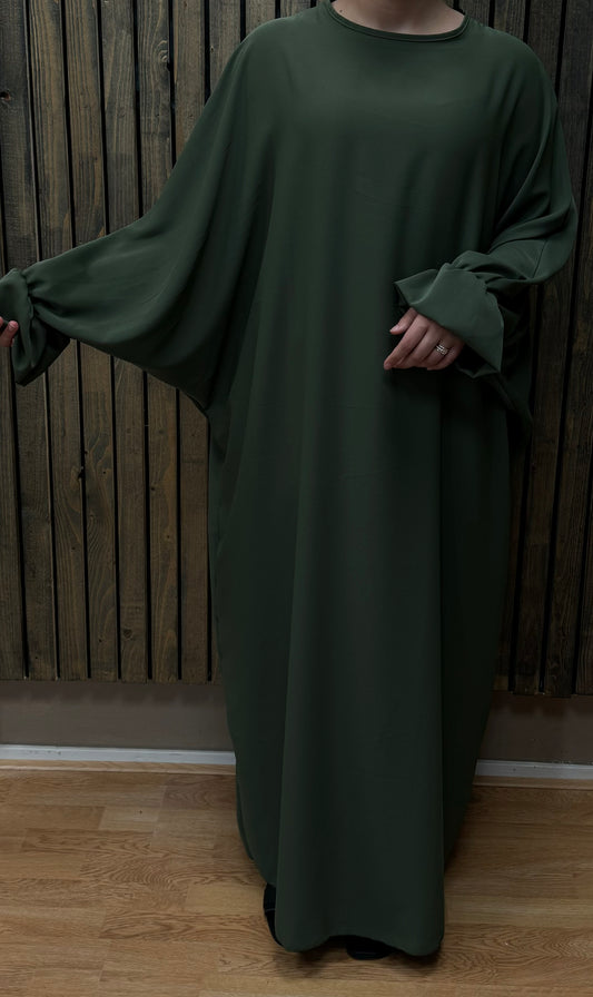 Abaya dress with butterfly sleeve