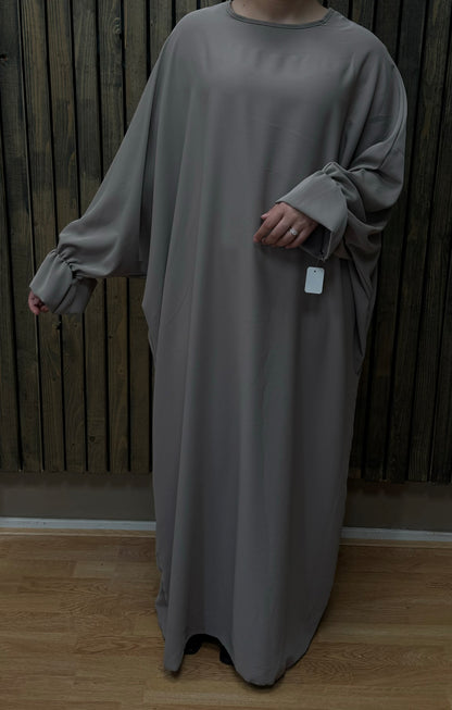 Abaya dress with butterfly sleeve