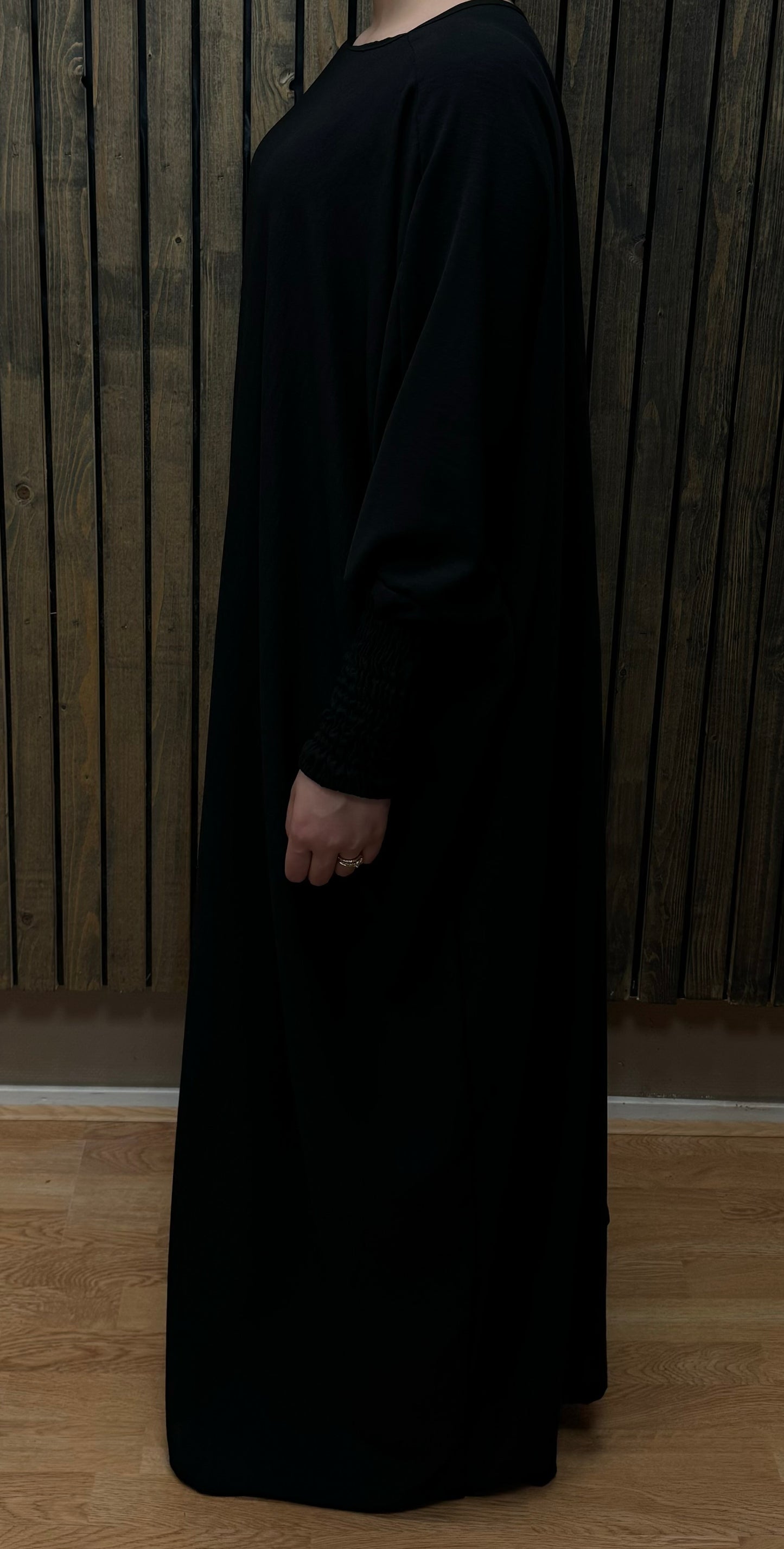 Butterfly abaya with ruffled sleeve