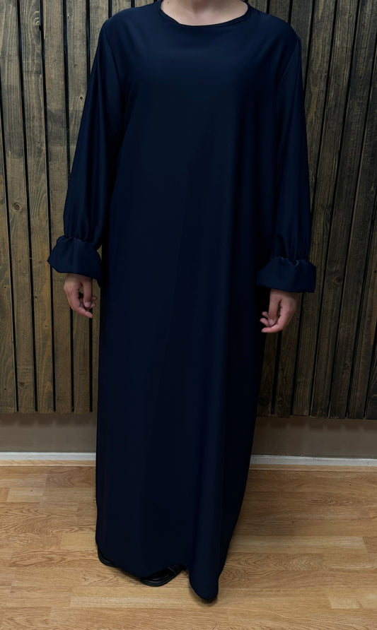 Abaya dress with ruffle sleeve