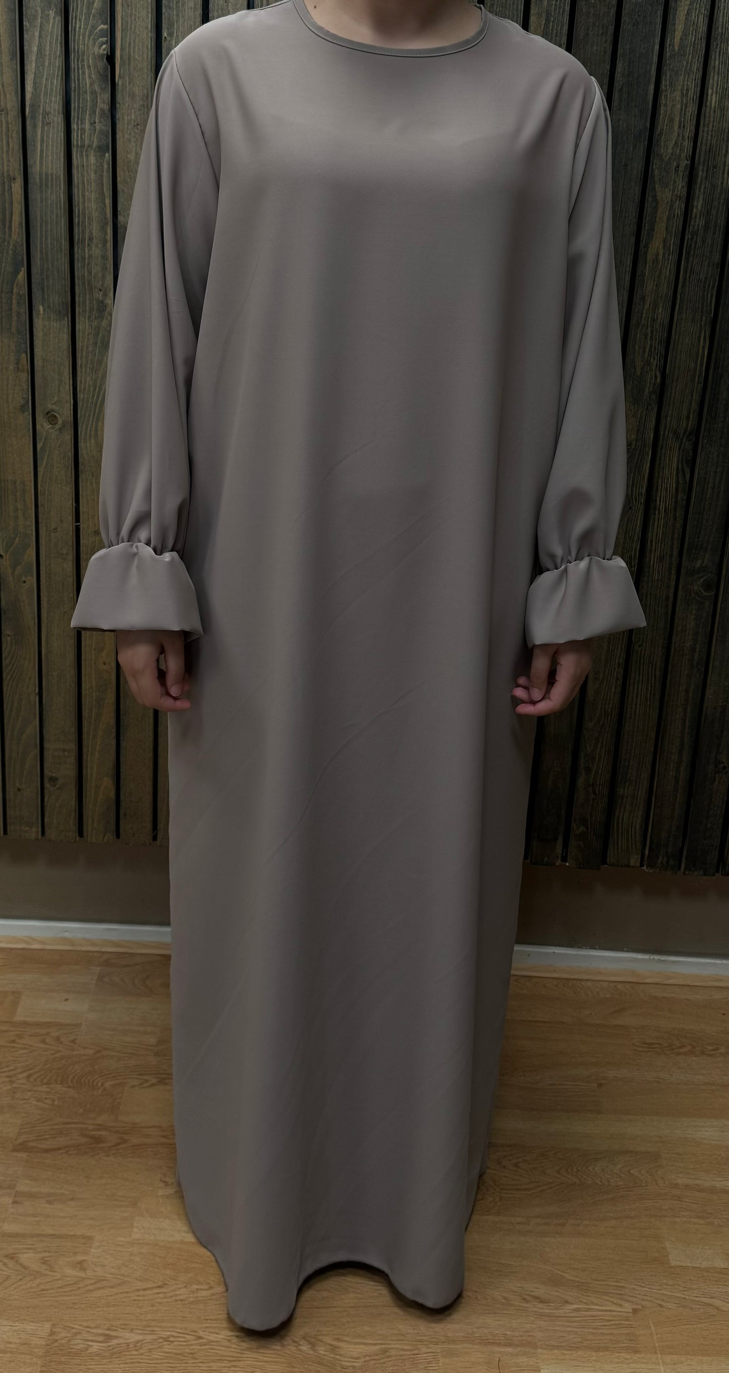 Abaya dress with ruffle sleeve