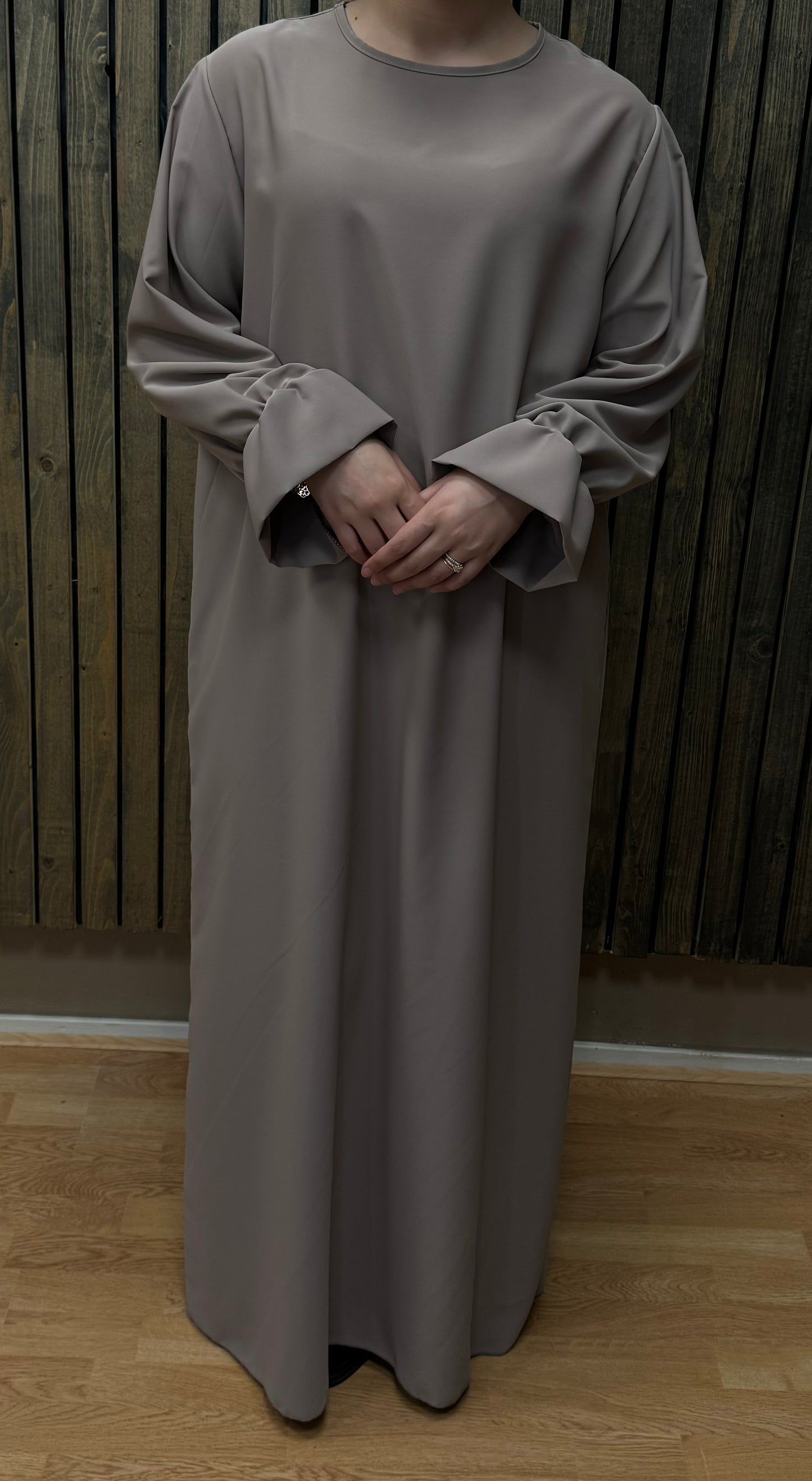 Abaya dress with ruffle sleeve