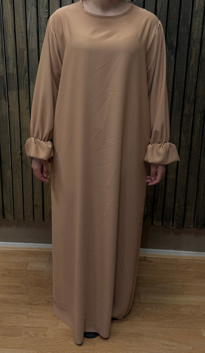 Abaya dress with ruffle sleeve