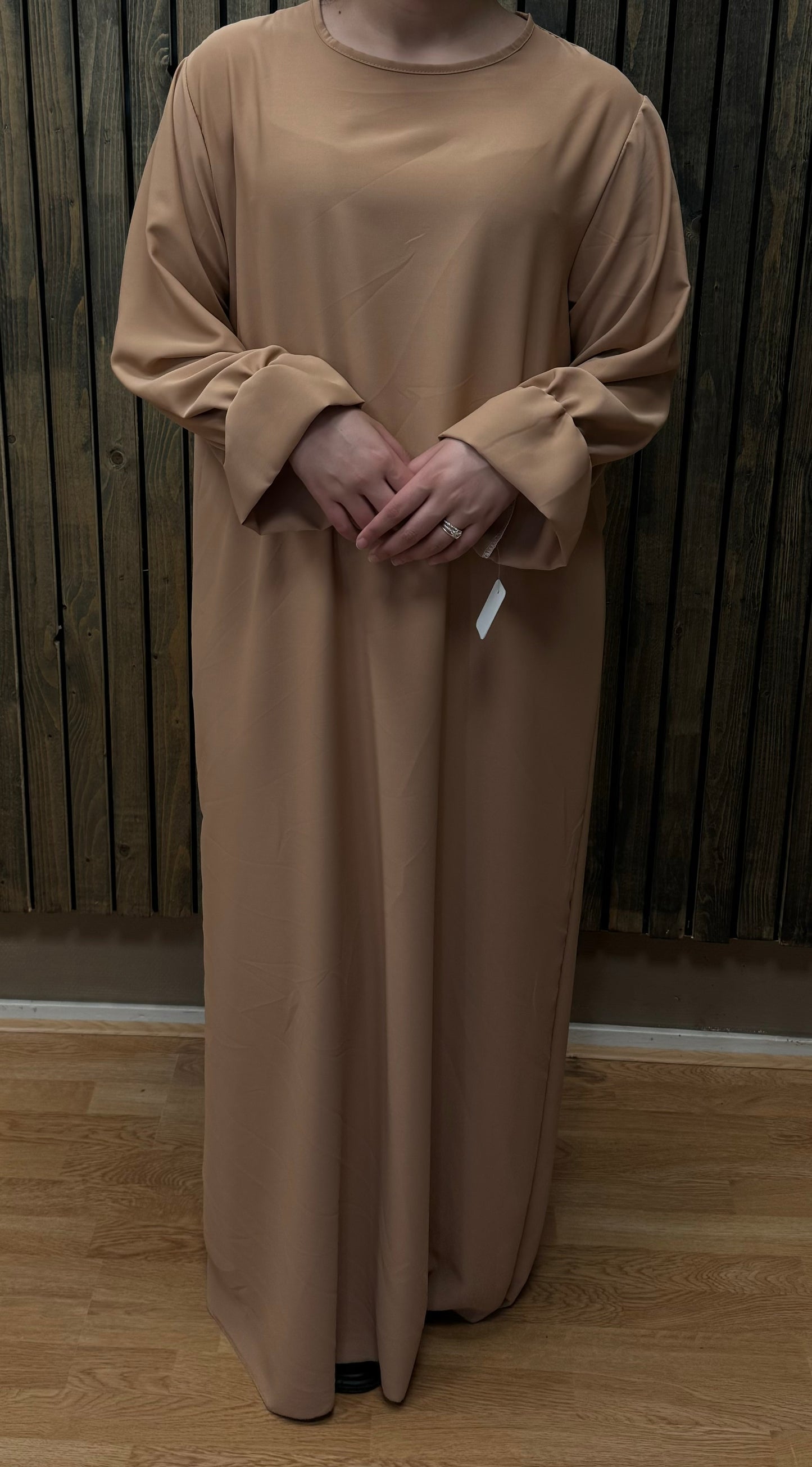 Abaya dress with ruffle sleeve