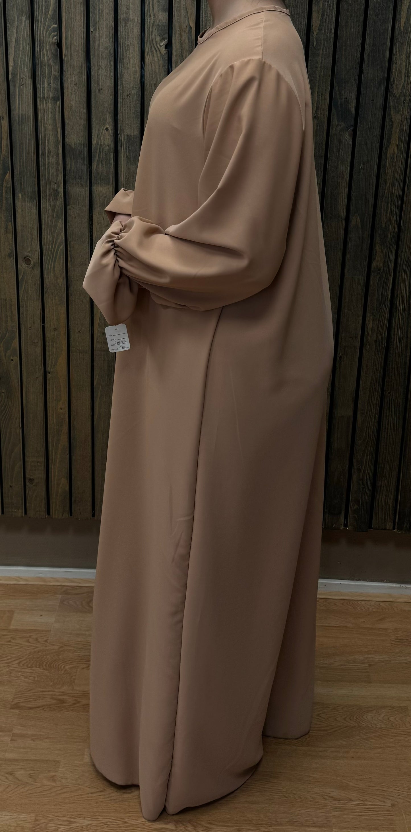 Abaya dress with ruffle sleeve